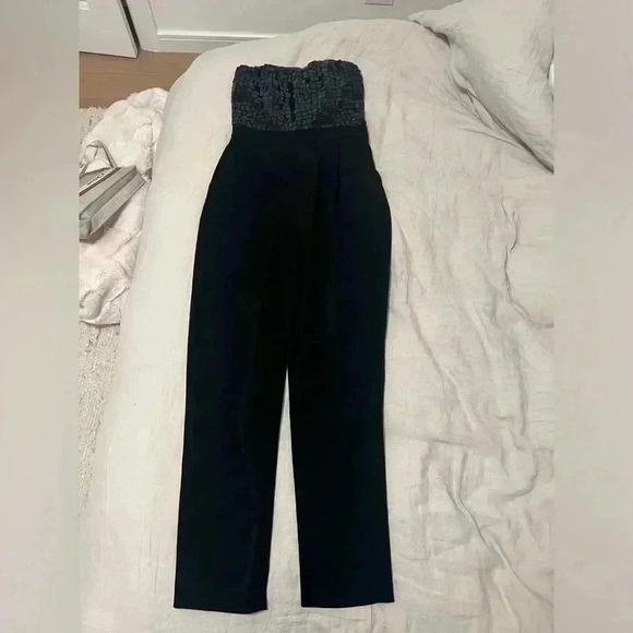 Strapless Jumpsuit Black Alice + Olivia Women’s size 2, small - embellished - Picture 10 of 13
